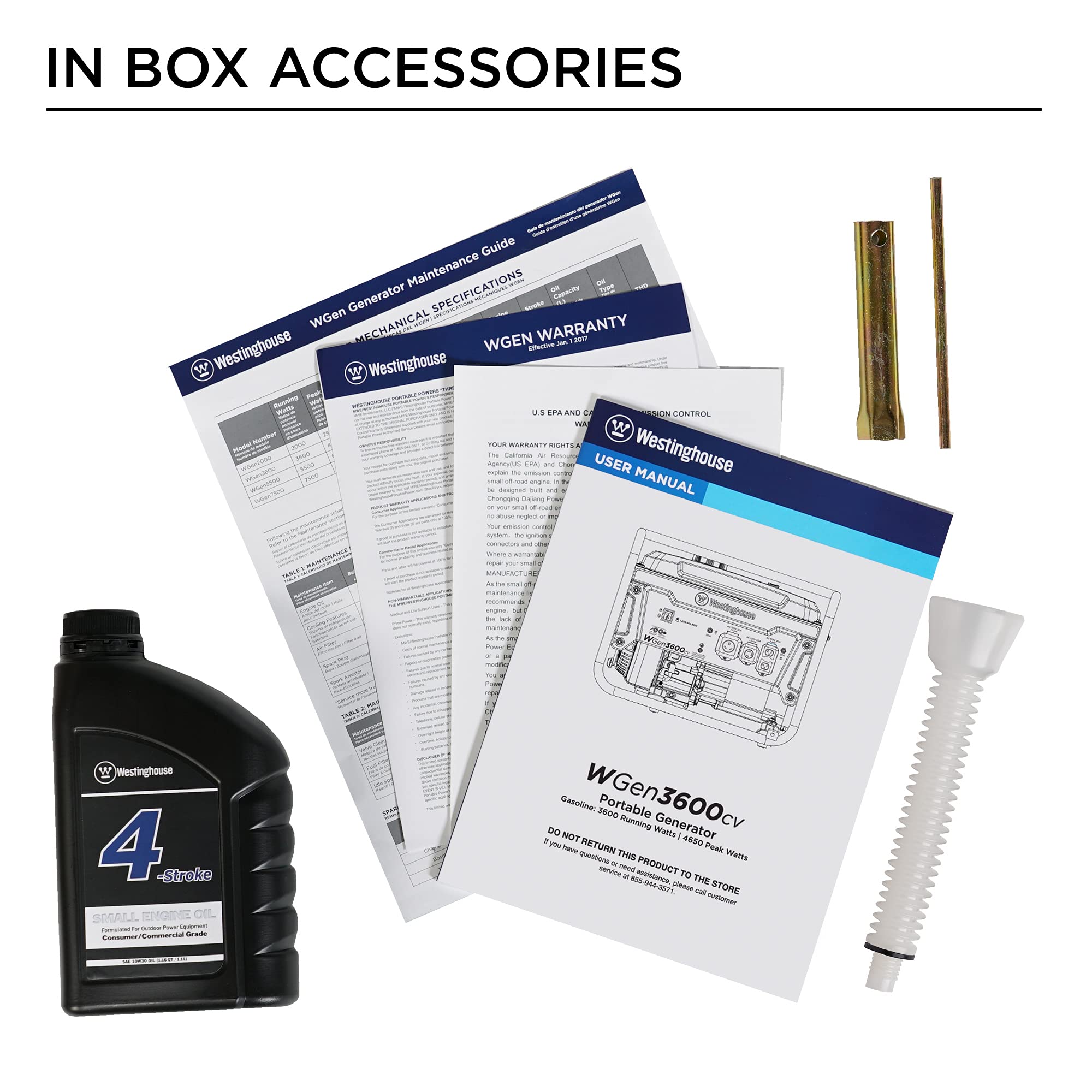 Westinghouse Outdoor Power Equipment Portable Generator Wheel and Handle Kit for WGen2000 WGen3600v, WGen3600, and WGen3600DF
