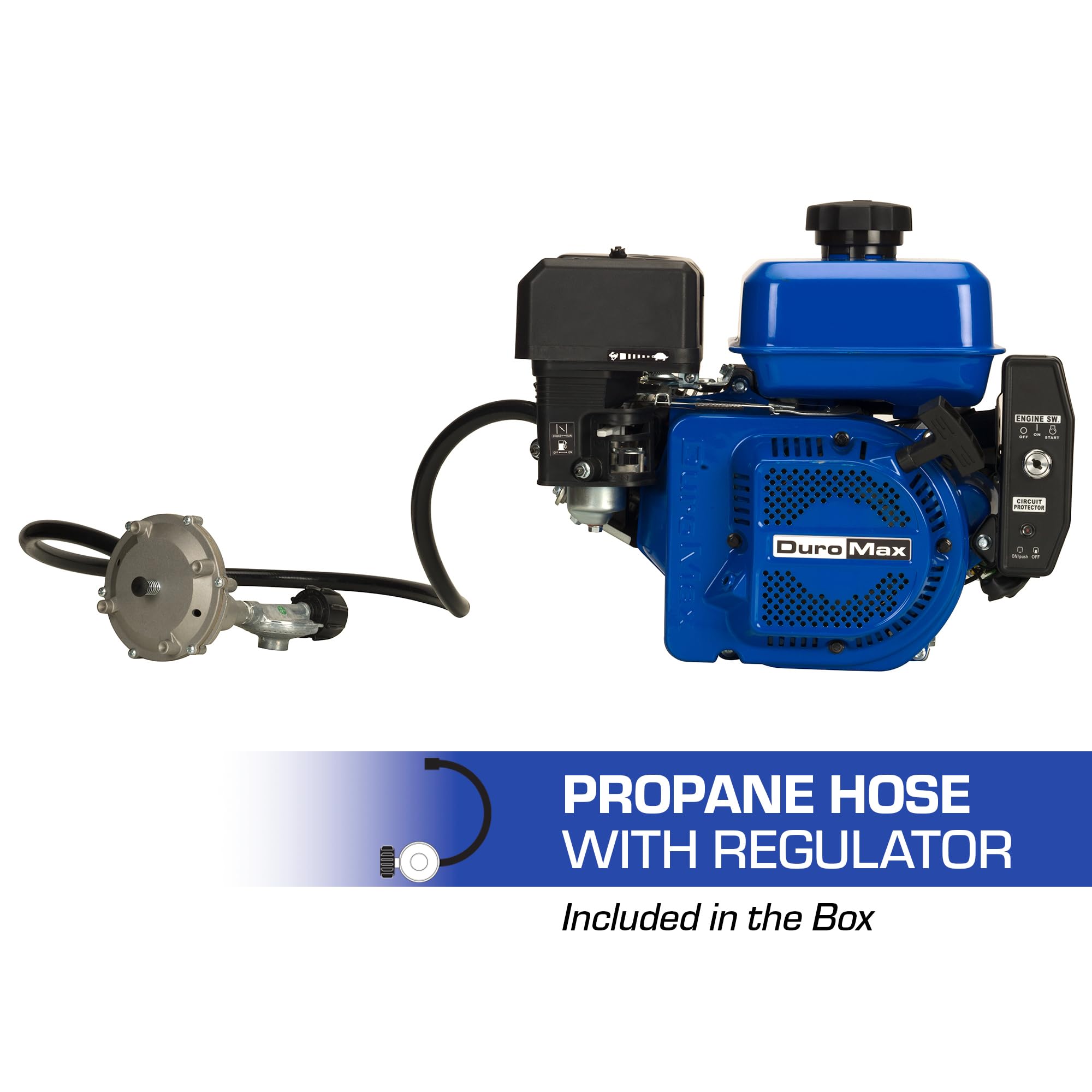 DuroMax XP23HPE 713cc 1-Inch Horizontal Shaft V-Twin Electric Start Gas Powered Multi-Use Engine