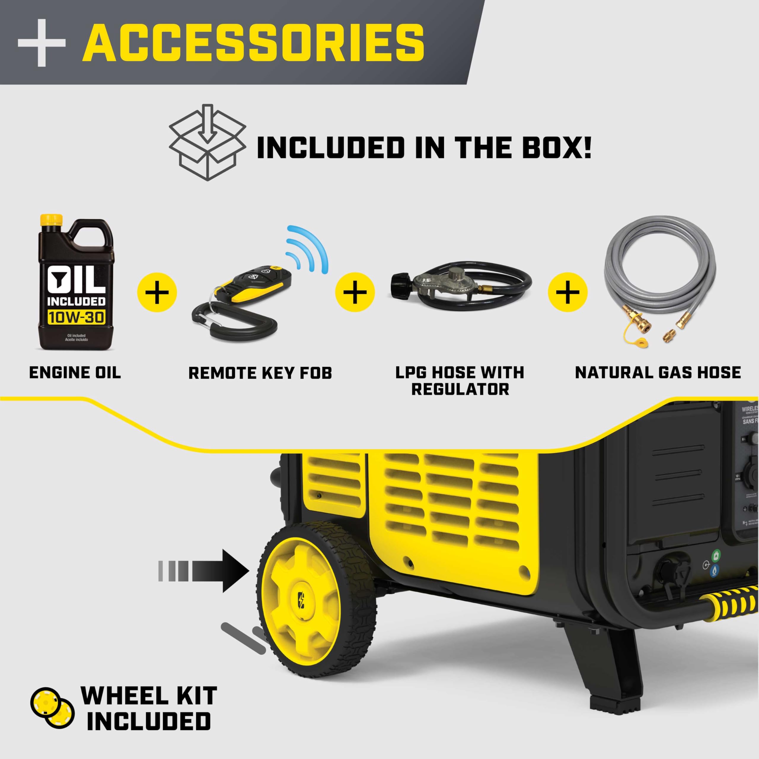 Champion Power Equipment 11,000-Watt Wireless Remote Start Tri Fuel Home Backup Portable Inverter Generator with Quiet Technology and Free 3-Year Warranty