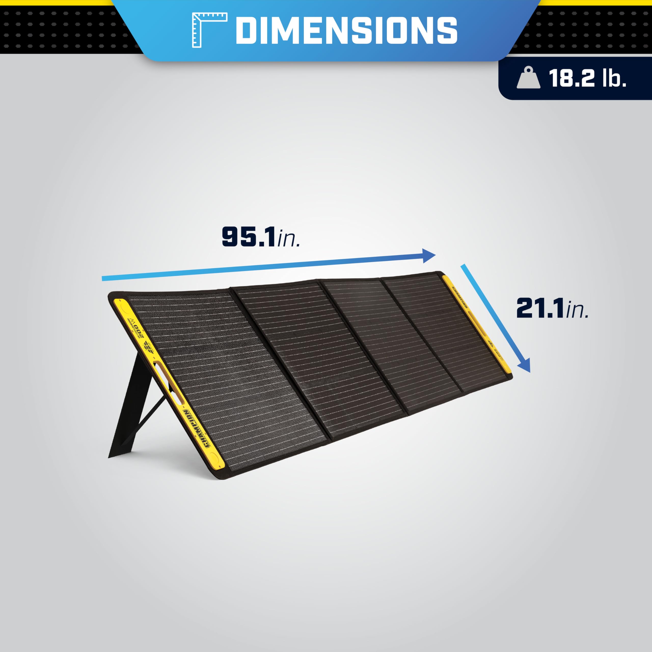 Champion Power Equipment 998-Wh Portable Solar Power Station and 200-Watt Solar Panel