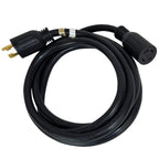 DuroMax XP3050GC 30-Amp 50-Foot 10-Gauge L14-30 Heavy Duty Generator Cord for Home Power Backup, Black