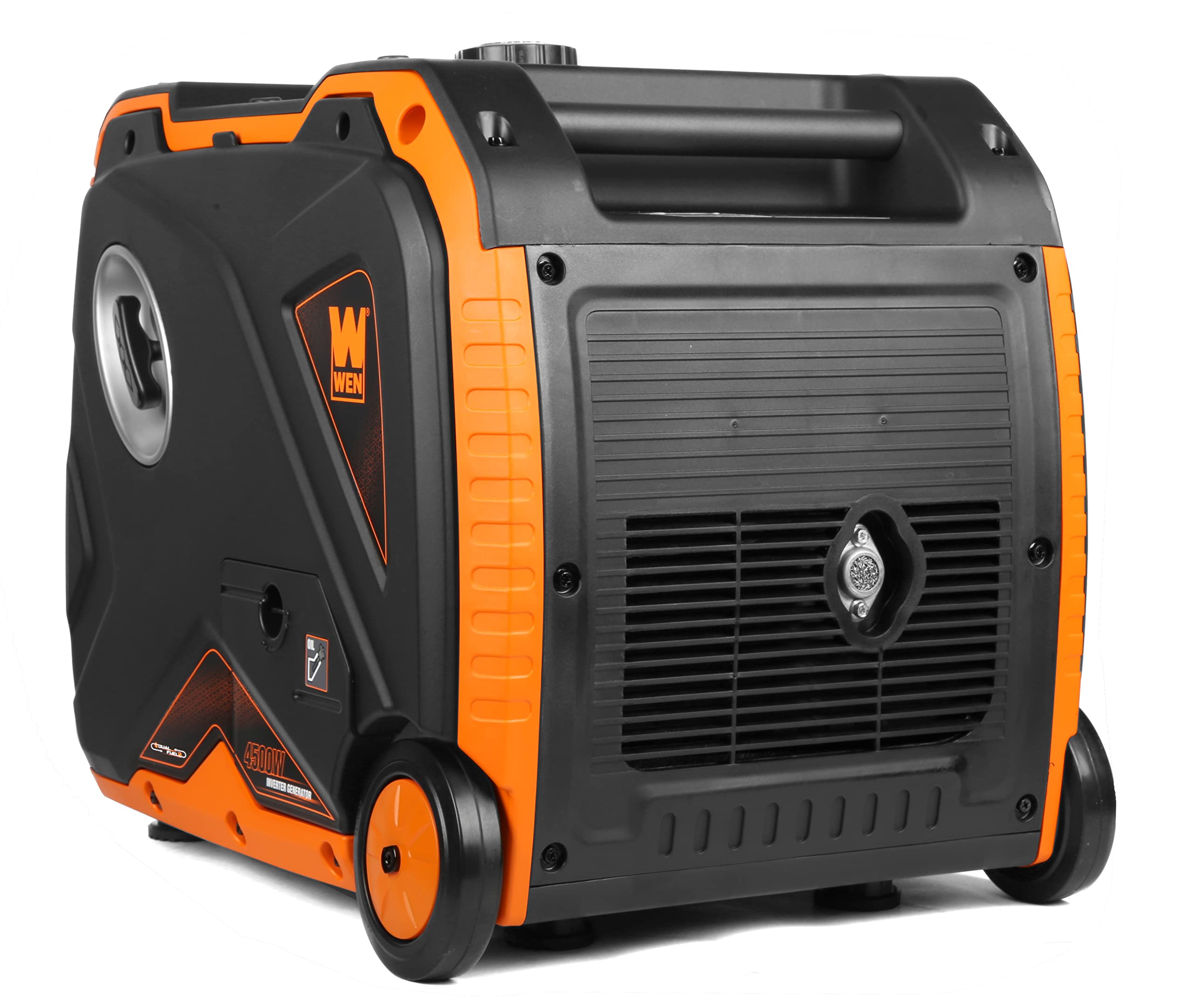 WEN DF451i Super Quiet 4500-Watt Electric Start Dual Fuel RV-Ready Portable Inverter Generator with Fuel Shut-Off