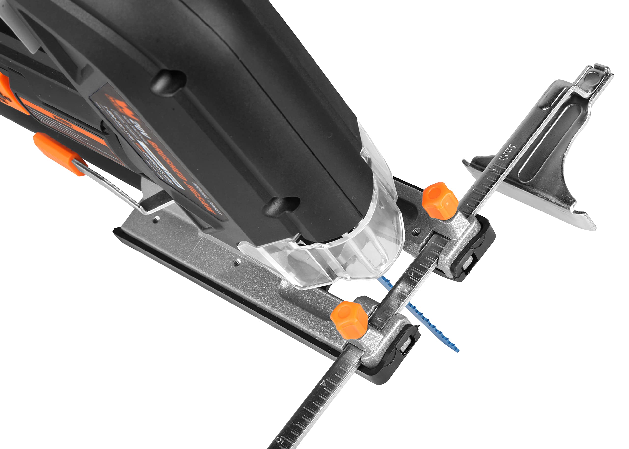 WEN 33606 6.6-Amp Variable Speed Orbital Jig Saw with Laser and LED Light,Black, Silver