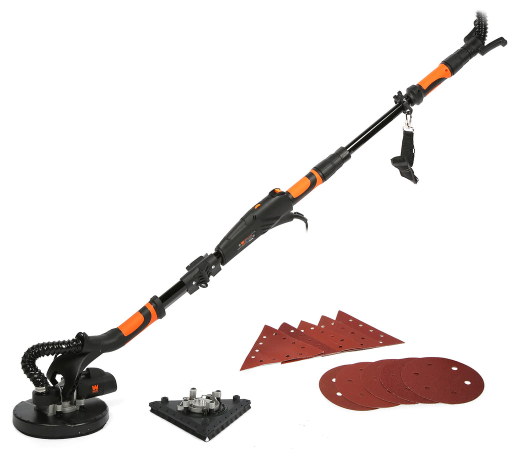 WEN Cordless Drywall Sander, Brushless with Variable Speed, 20V Max 5.0 Ah Battery and Charger (20409)