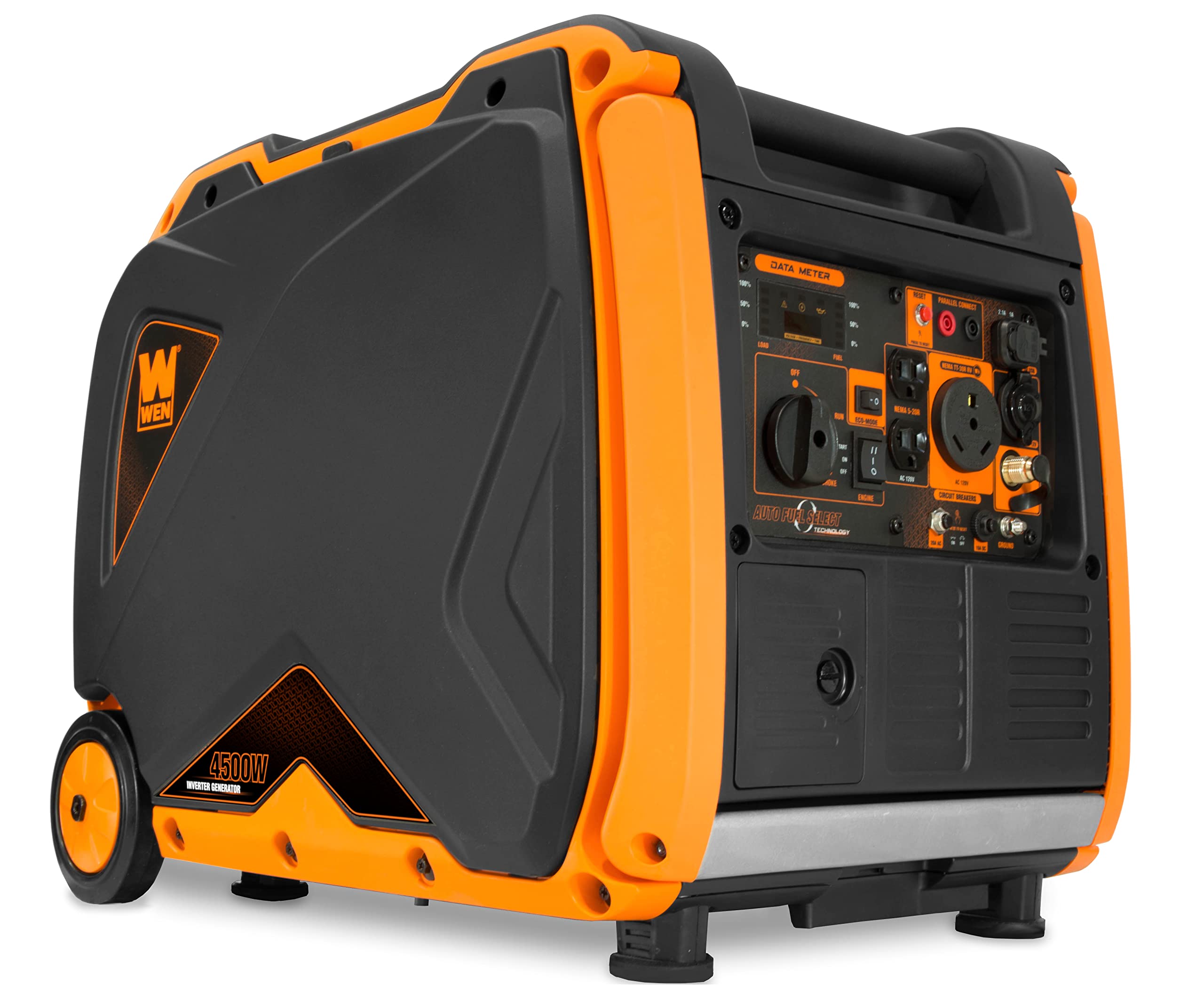 WEN DF450i Super Quiet 4500-Watt Dual RV-Ready Portable Inverter Generator with Fuel Shut-Off