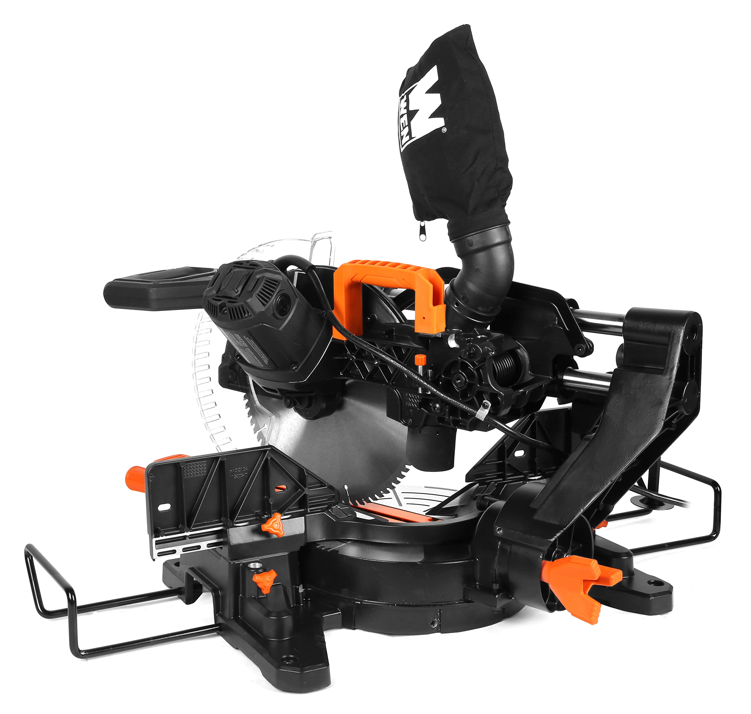WEN MM1214T 15-Amp 12-Inch Dual Bevel Sliding Compound Miter Saw with Laser
