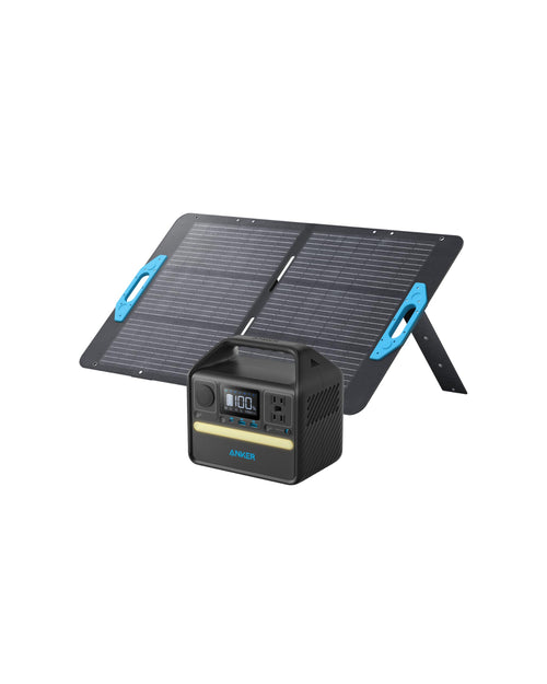Anker 521 Portable Power Station Upgraded with LiFePO4 Battery, 256Wh 6-Port PowerHouse, 300W (Peak 600W) Solar Generator with 100W Solar Panel, 2 AC Outlets, 60W USB-C PD Output, Outdoor Generator