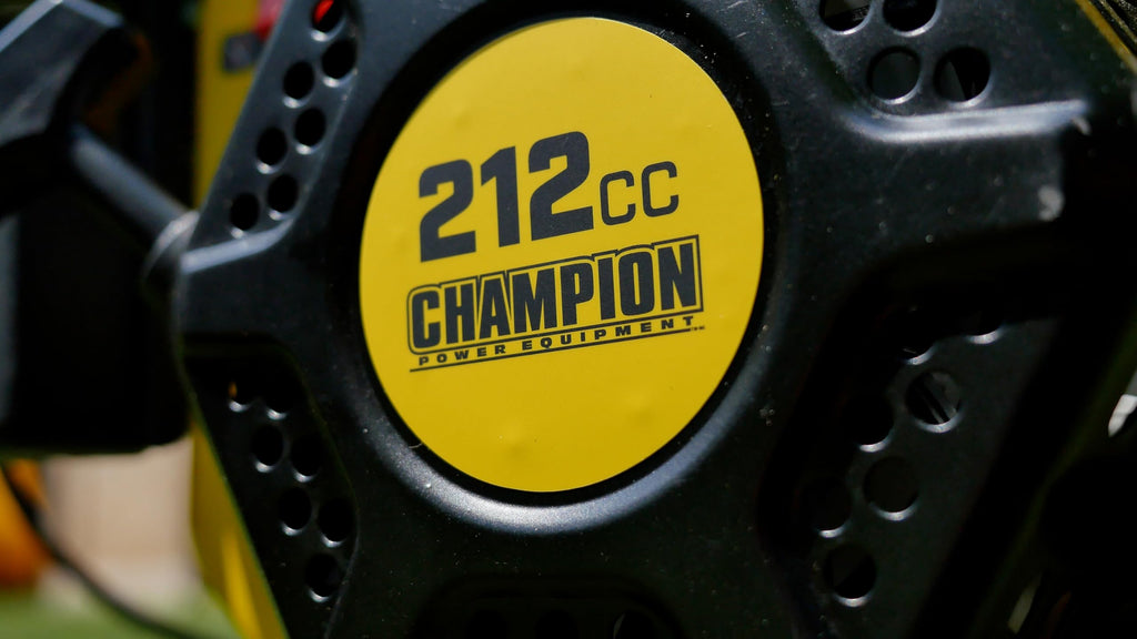 Champion Power Equipment 19-Inch Counter Rotating Rear Tine Tiller with Self-Propelled Agricultural Tires