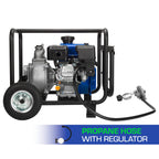 DuroMax XP652WP 208cc 158-Gpm 3600-Rpm 2-Inch Gasoline Engine Portable Water Pump, 50 State Approved, XP652WP, Blue