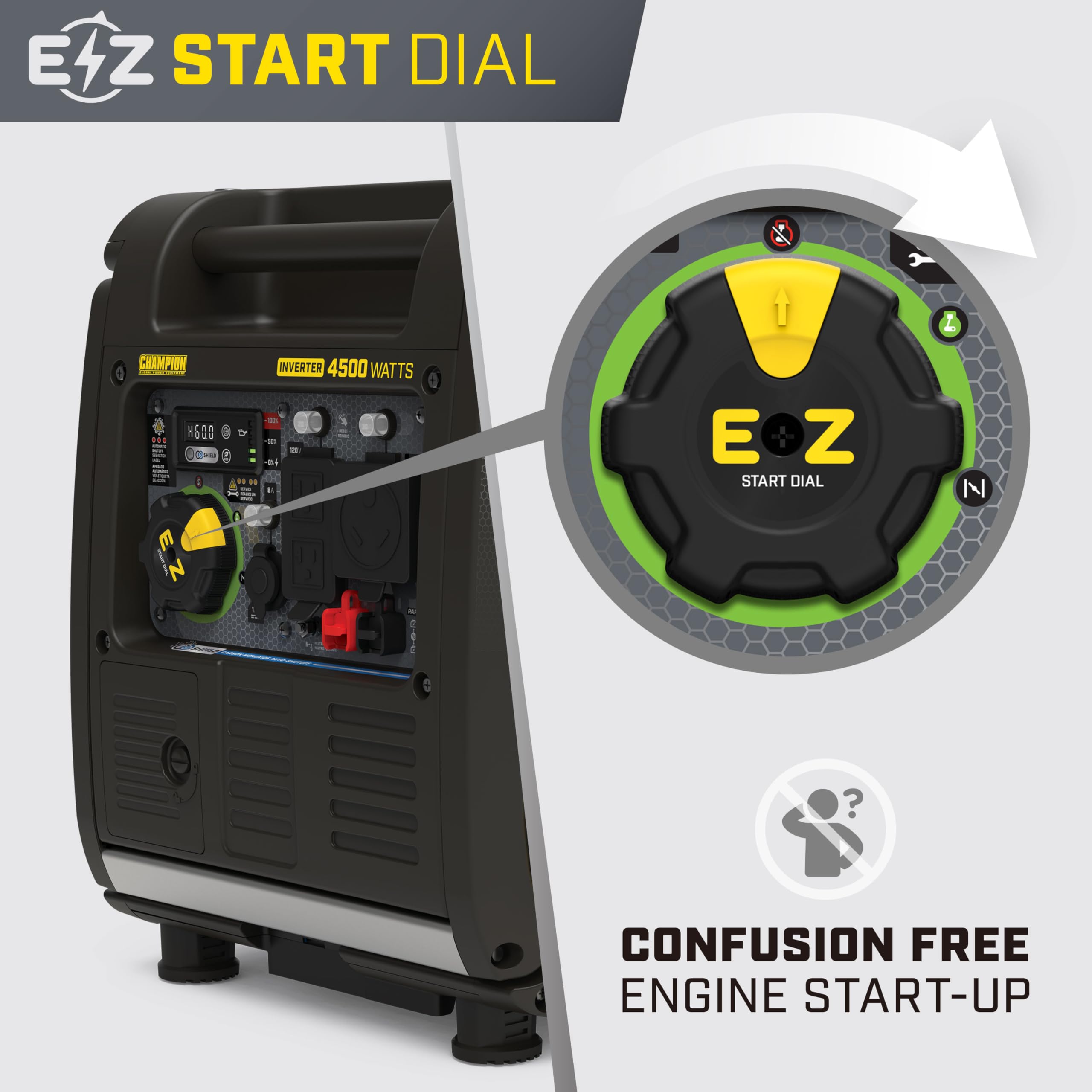 Champion Power Equipment 4500-Watt RV Ready Portable Inverter Generator with Quiet Technology and Free 3-Year Warranty