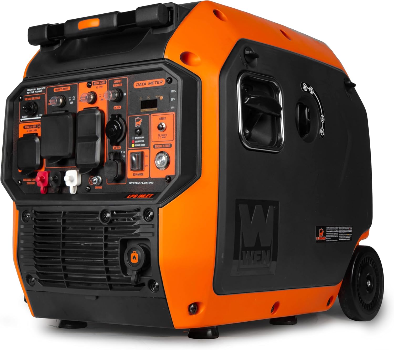 WEN DF450i Super Quiet 4500-Watt Dual RV-Ready Portable Inverter Generator with Fuel Shut-Off