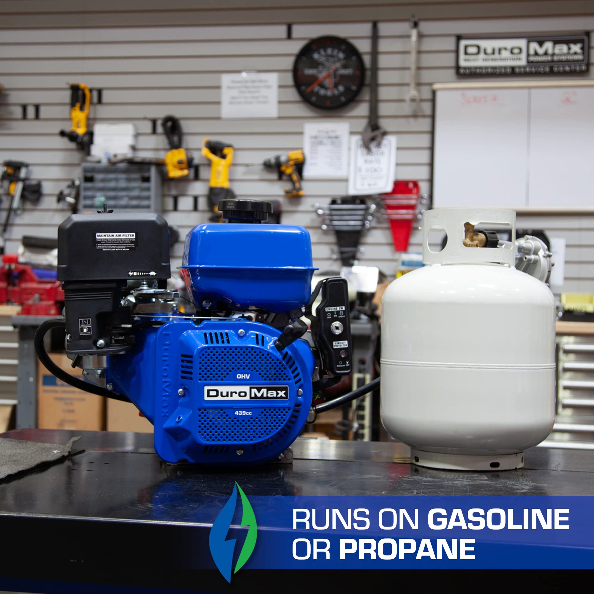 DuroMax XP18HPE 440cc Recoil/Electric Start Gas Powered, 50 State Approved, Multi-Use Engine