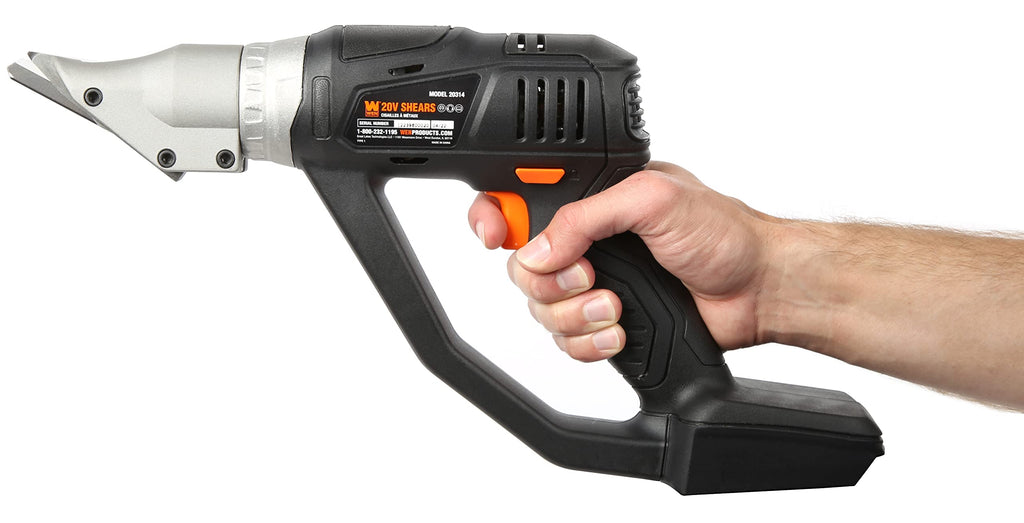 WEN Cordless Metal Shear, Variable Speed with 20V Max 2.0 Ah Lithium-Ion Battery and Charger (20314)