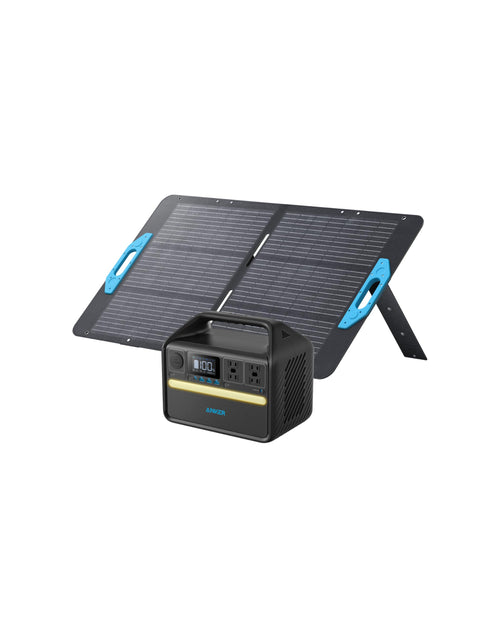 Anker 535 Solar Generator, Powerhouse 512Wh with 100W Solar Panel, Power Station with LiFePO4, 4 * 110V AC Outlets, 60W USB-C PD Output, LED Light for Outdoor Camping, RV, Power Outage(Anker Solix)