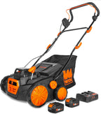 WEN 15-Inch 13-Amp 2-in-1 Electric Dethatcher and Scarifier with 12-Gallon Collection Bag (DT1315)