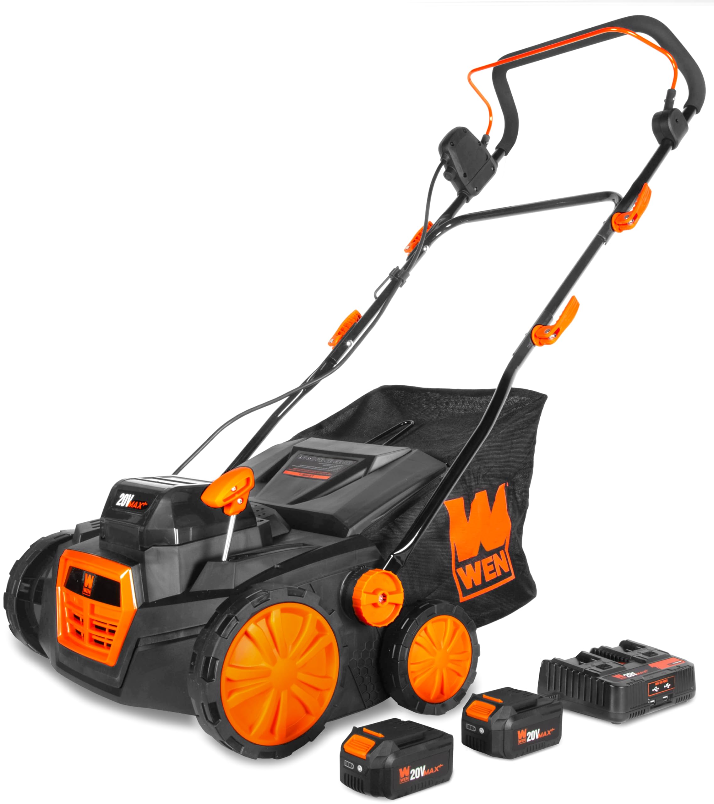 WEN 15-Inch 13-Amp 2-in-1 Electric Dethatcher and Scarifier with 12-Gallon Collection Bag (DT1315)