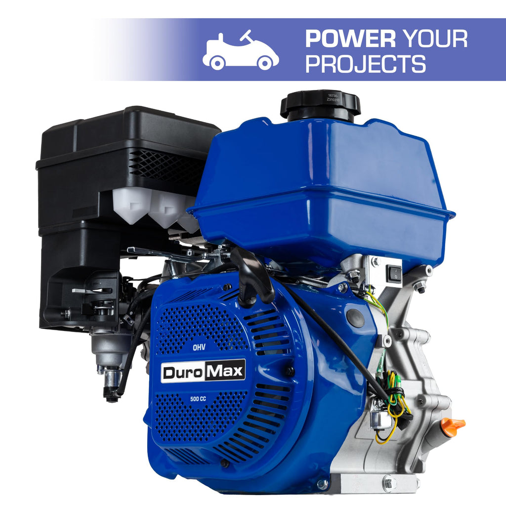DuroMax XP23HPE 713cc 1-Inch Horizontal Shaft V-Twin Electric Start Gas Powered Multi-Use Engine