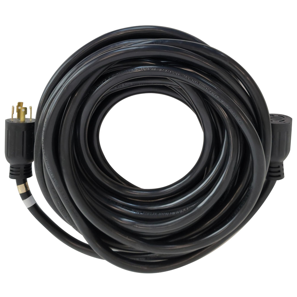 DuroMax XP3050GC 30-Amp 50-Foot 10-Gauge L14-30 Heavy Duty Generator Cord for Home Power Backup, Black