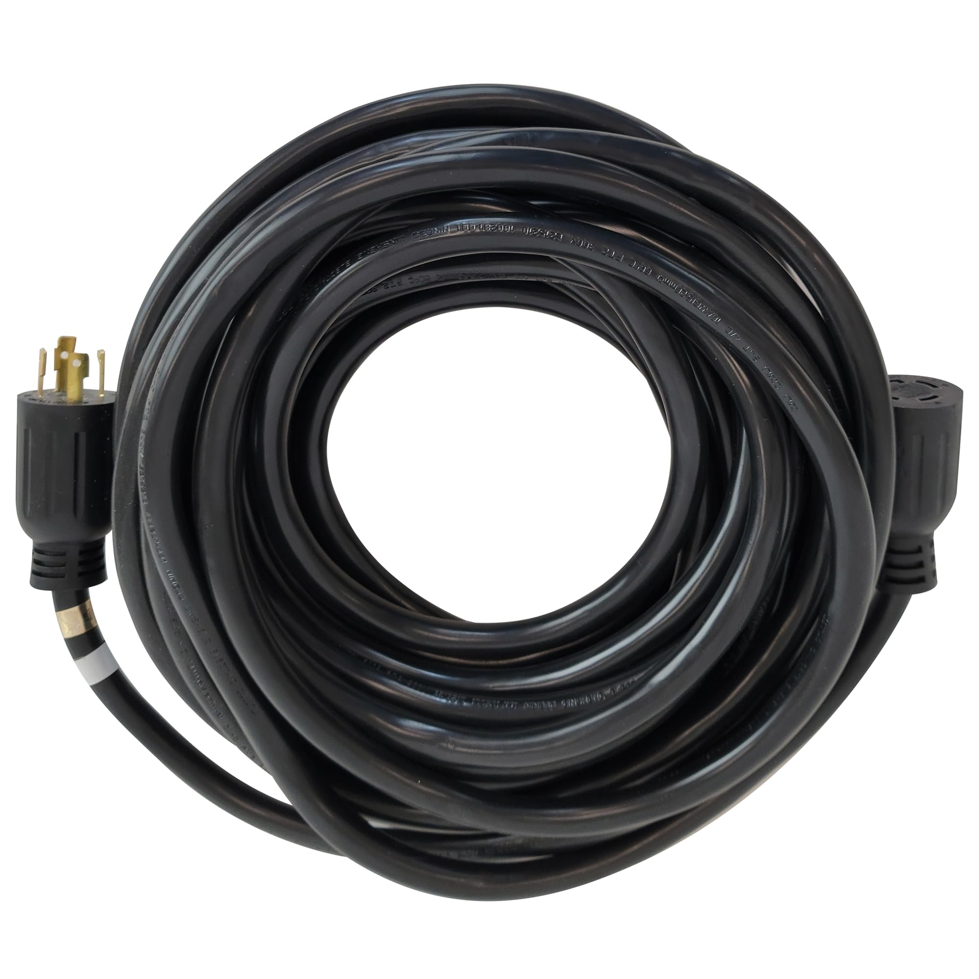 DuroMax XP3050GC 30-Amp 50-Foot 10-Gauge L14-30 Heavy Duty Generator Cord for Home Power Backup, Black