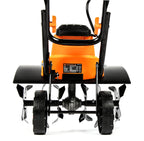 WEN 20V Max Cordless 14-Inch Brushless Electric Tiller with Two 4.0 Ah Batteries and Dual-Port Charger (20724)