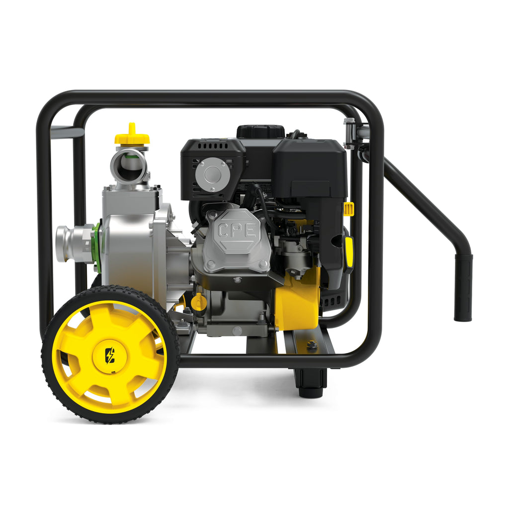 Champion Power Equipment 2-Inch Gas-Powered Semi-Trash Water Transfer Pump with Hose and Wheel Kit