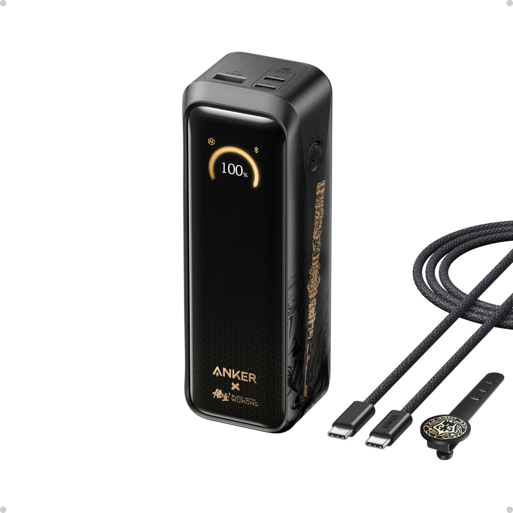 Anker Prime Power Bank, 20,100mAh 3-Port Portable Charger with 220W Max Output, Two-Way Charging, TSA-Approved, App Control, for MacBook, iPhone 17/16 Series, and More (Base Not Included)