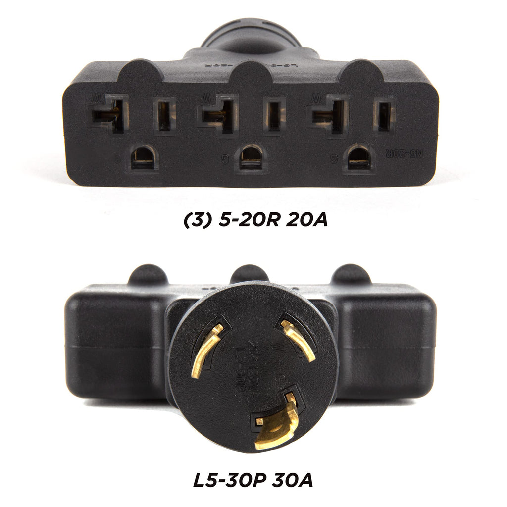 Westinghouse 302116A Generator Plug Adapter, 30A 120V L14-30P to (4X) 5-20R
