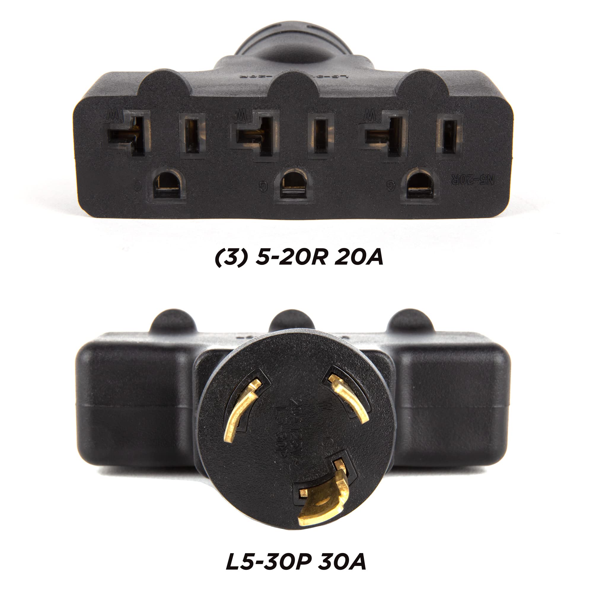 Westinghouse 302116A Generator Plug Adapter, 30A 120V L14-30P to (4X) 5-20R