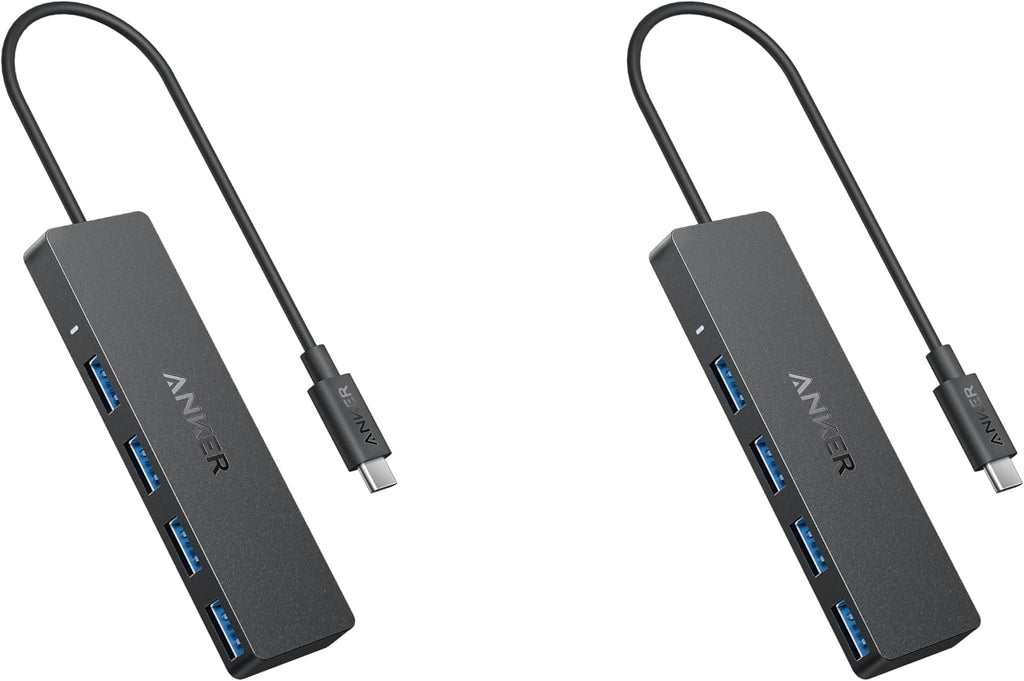 Anker USB Hub 4 Ports, Multiple USB 3.0 Hub, USB Splitter for Laptop, Extender for A Port Laptop, PC, Desktop and More [Charging Not Supported](2ft USB-A)