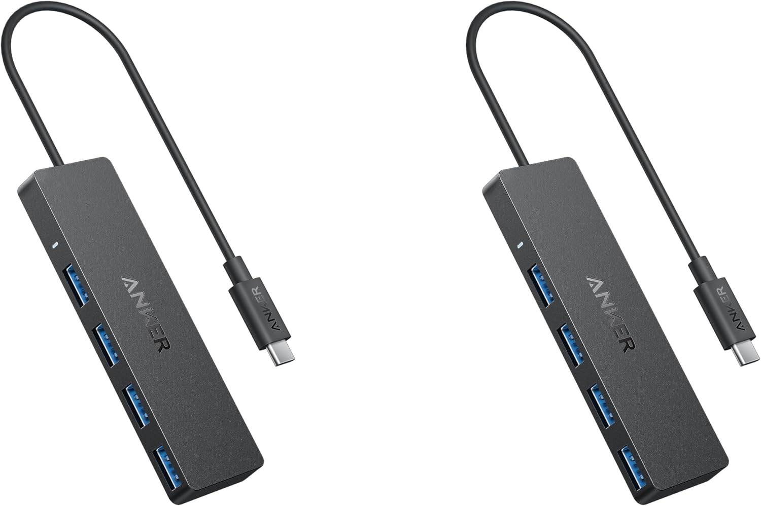 Anker USB Hub 4 Ports, Multiple USB 3.0 Hub, USB Splitter for Laptop, Extender for A Port Laptop, PC, Desktop and More [Charging Not Supported](2ft USB-A)