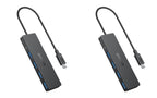 Anker USB Hub 4 Ports with 5Gbps Data Transfer, Multiple USB 3.0 Hub, USB Splitter for Laptop, Extender for A Port Laptop, PC, Desktop and More [Charging Not Supported](0.7 ft USB-A)