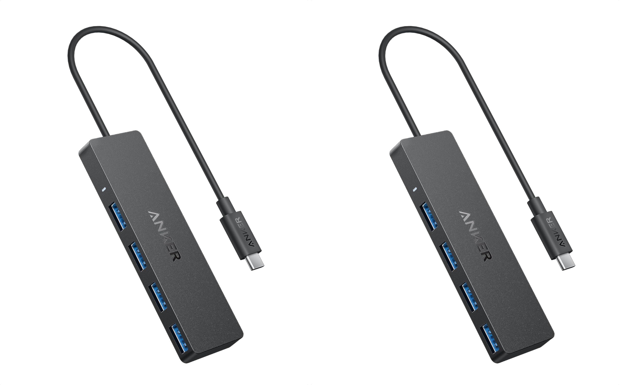 Anker USB Hub 4 Ports, Multiple USB 3.0 Hub, USB Splitter for Laptop, Extender for A Port Laptop, PC, Desktop and More [Charging Not Supported](2ft USB-A)