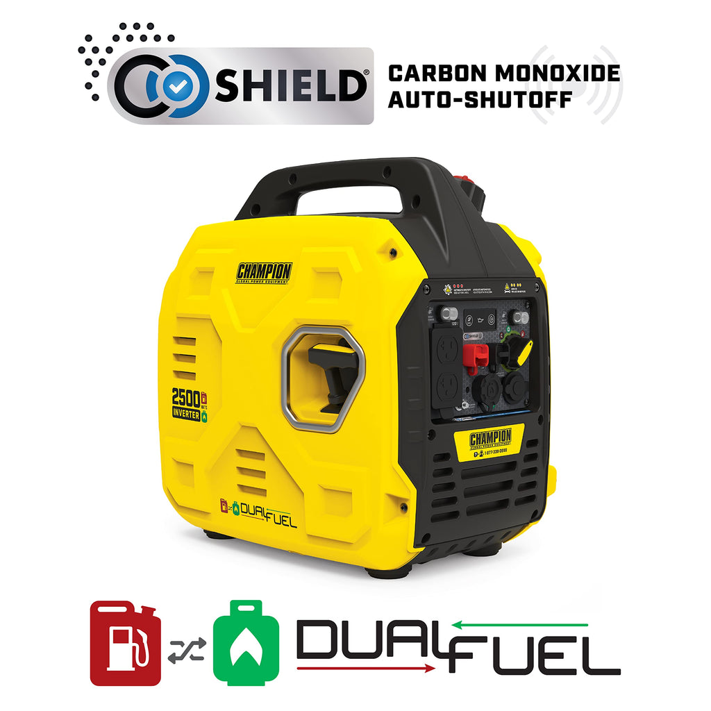 Champion Power Equipment 3500-Watt Portable Inverter Generator with Quiet Technology and CO Shield
