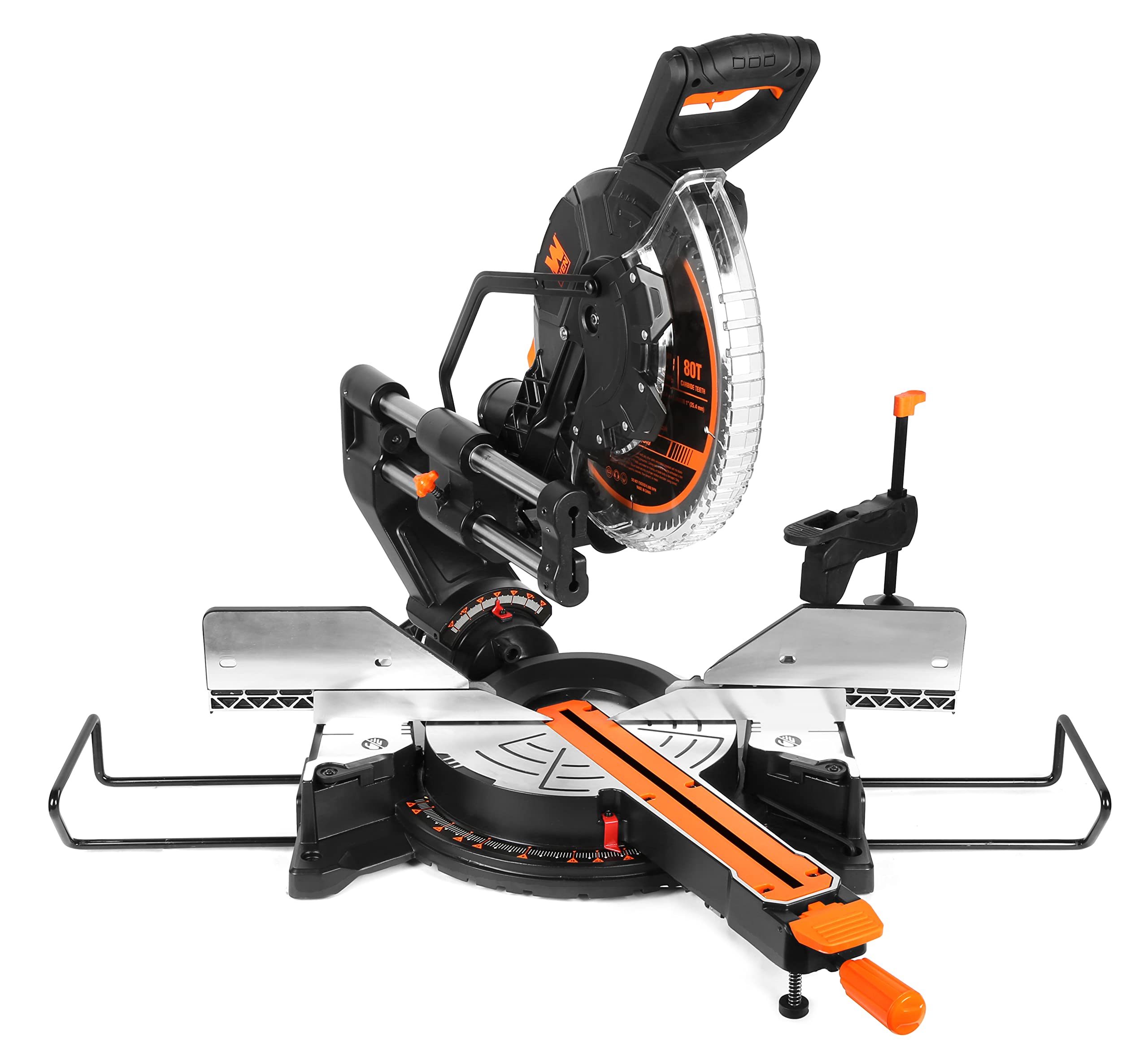 WEN MM1214T 15-Amp 12-Inch Dual Bevel Sliding Compound Miter Saw with Laser
