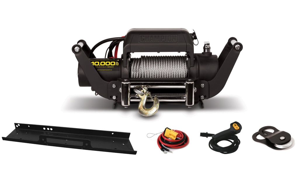 Champion Power Equipment 10,000-lb. Truck/SUV Winch Kit with Speed Mount and Remote Control