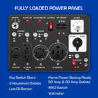 DuroMax XP13000EH 13,000-Watt Dual Fuel Portable Generator - Gas & Propane, Electric Start, Whole Home Backup Power, Transfer Switch Ready, RV & Emergency Ready