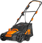 WEN 15-Inch 13-Amp 2-in-1 Electric Dethatcher and Scarifier with 12-Gallon Collection Bag (DT1315)