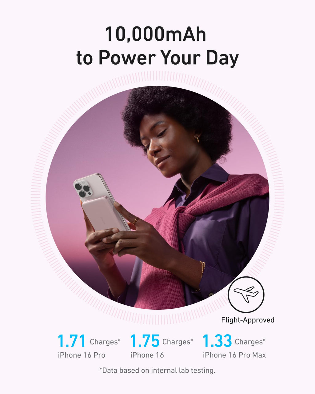 Anker MagGo Power Bank, Slim 10,000mAh Magnetic Battery Pack, Qi2 Certified 15W Ultra-Fast MagSafe Compatible Portable Charger, Ergonomic Design, for iPhone17/16/15/14 Series, and More