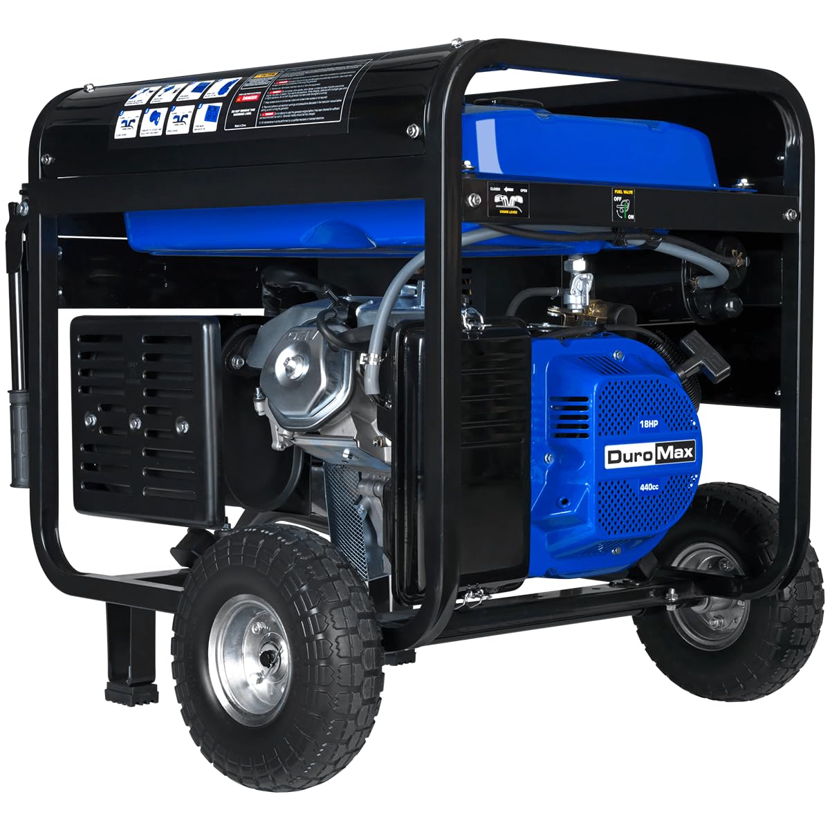 DuroMax XP5500EH 5,500-Watt Dual Fuel Portable Generator - Gas & Propane, Electric Start, RV & Emergency Ready