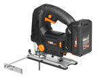 WEN 33606 6.6-Amp Variable Speed Orbital Jig Saw with Laser and LED Light,Black, Silver