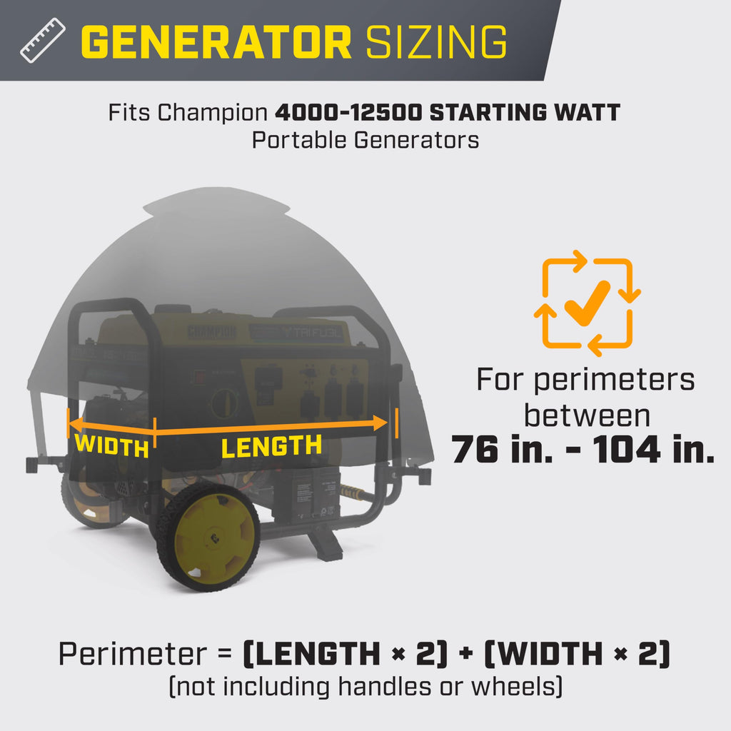 Champion Power Equipment 100603 Storm Shield Severe Weather Inverter Generator Cover by GenTent for 2000 to 8500 Starting Watt Inverters