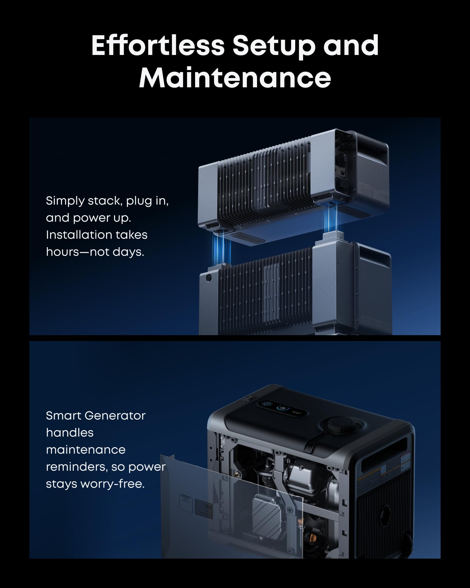 Anker SOLIX E10, 6kWh Battery Expandable to 90kWh, 9kW Solar Input, 7.6kW Rated Output, Generator-Ready, NEMA 4, -4°F to 131°F, Up to 12-Month 0% APR