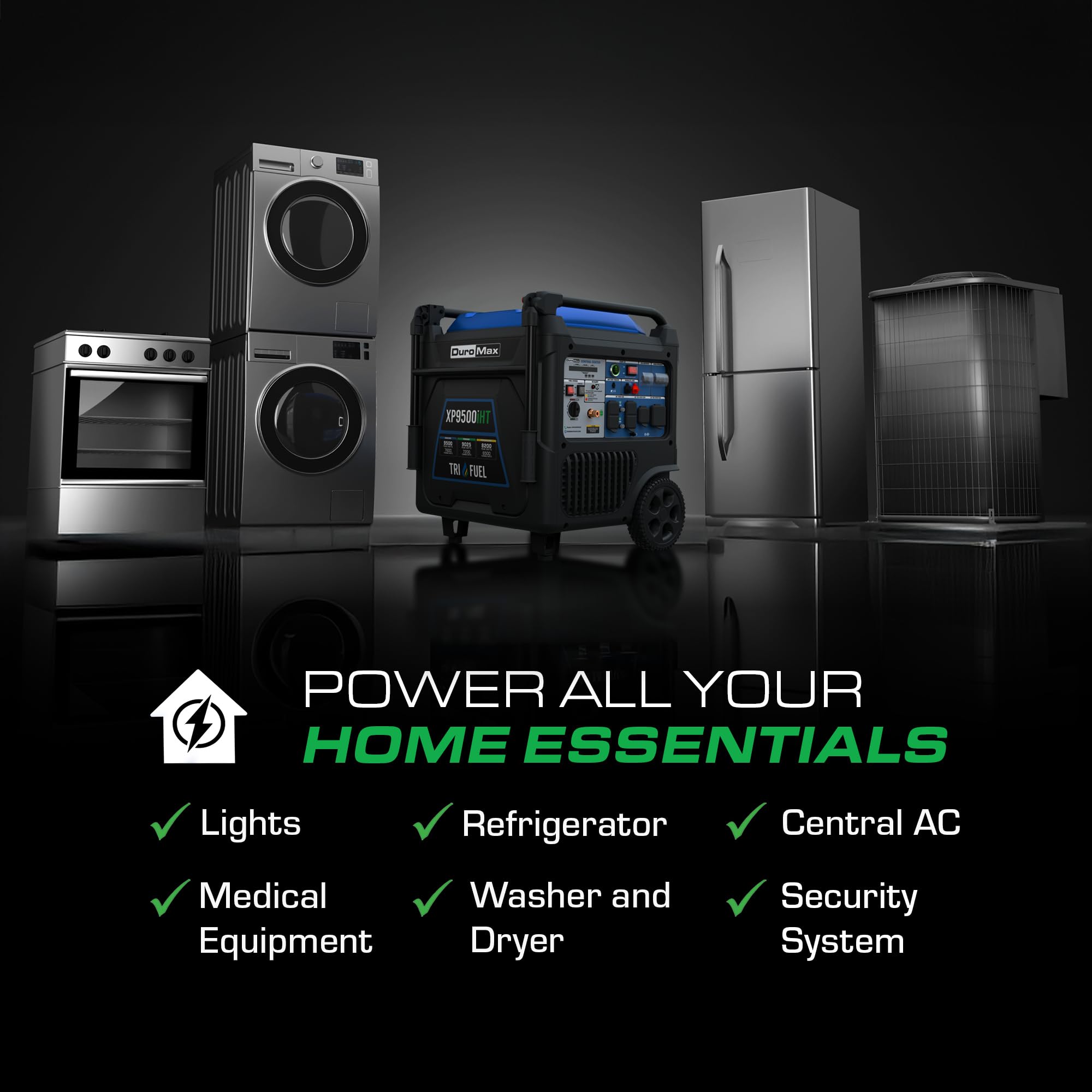 DuroMax XP2300iH 2,300-Watt Dual Fuel Portable Digital Inverter Generator - Gas & Propane, RV & Emergency Ready