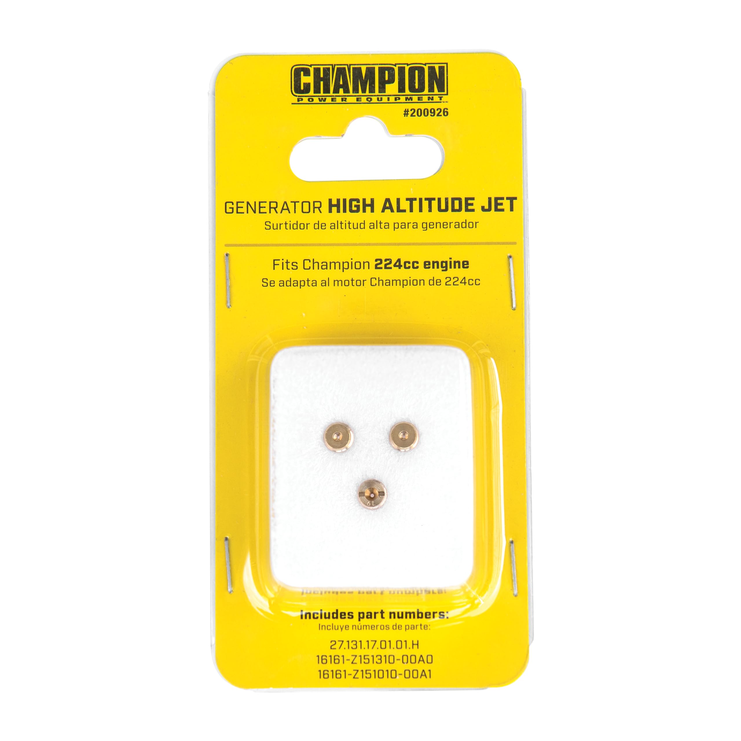 Champion Power Equipment High Altitude Jet Kit for Champion 224cc Engines