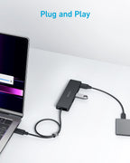 Anker USB Hub 4 Ports with 5Gbps Data Transfer, Multiple USB 3.0 Hub, USB Splitter for Laptop, Extender for A Port Laptop, PC, Desktop and More [Charging Not Supported](0.7 ft USB-A)