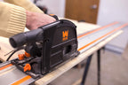 WEN Cordless 6.5-Inch Track Saw, Brushless with Variable Speed, Two 20V Max 4.0 Ah Batteries, and Charger (20691)
