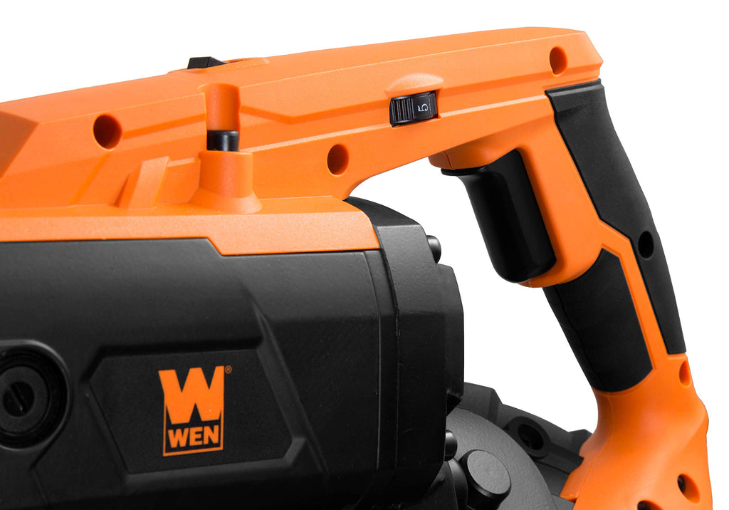 WEN Portable Band Saw for Metal, 10-Amp, Variable Speed, Handheld (94396)