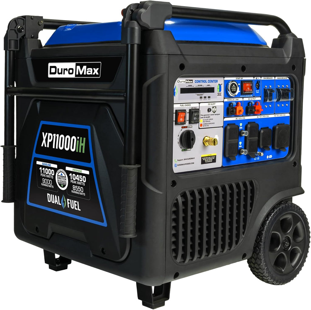 DuroMax XP2300iH 2,300-Watt Dual Fuel Portable Digital Inverter Generator - Gas & Propane, RV & Emergency Ready