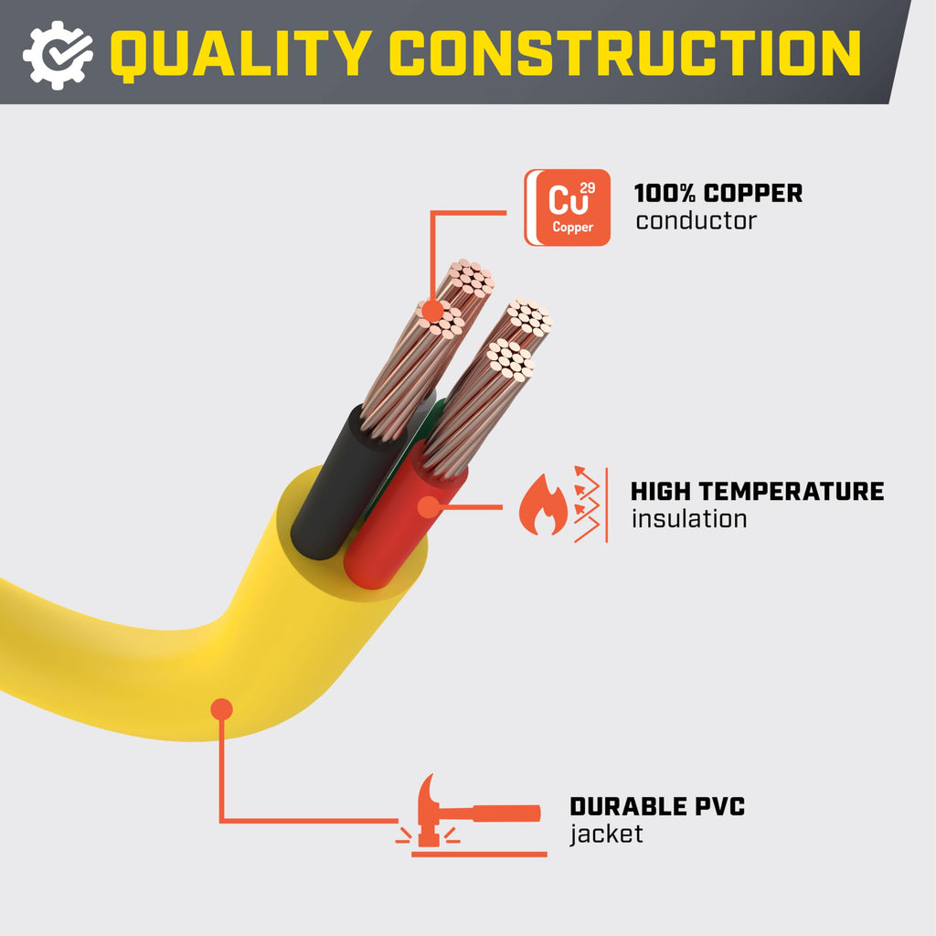 Champion Power Equipment 30-Foot 30-Amp 125-Volt RV Generator Power Cord, (TT-30P to L5-30R)