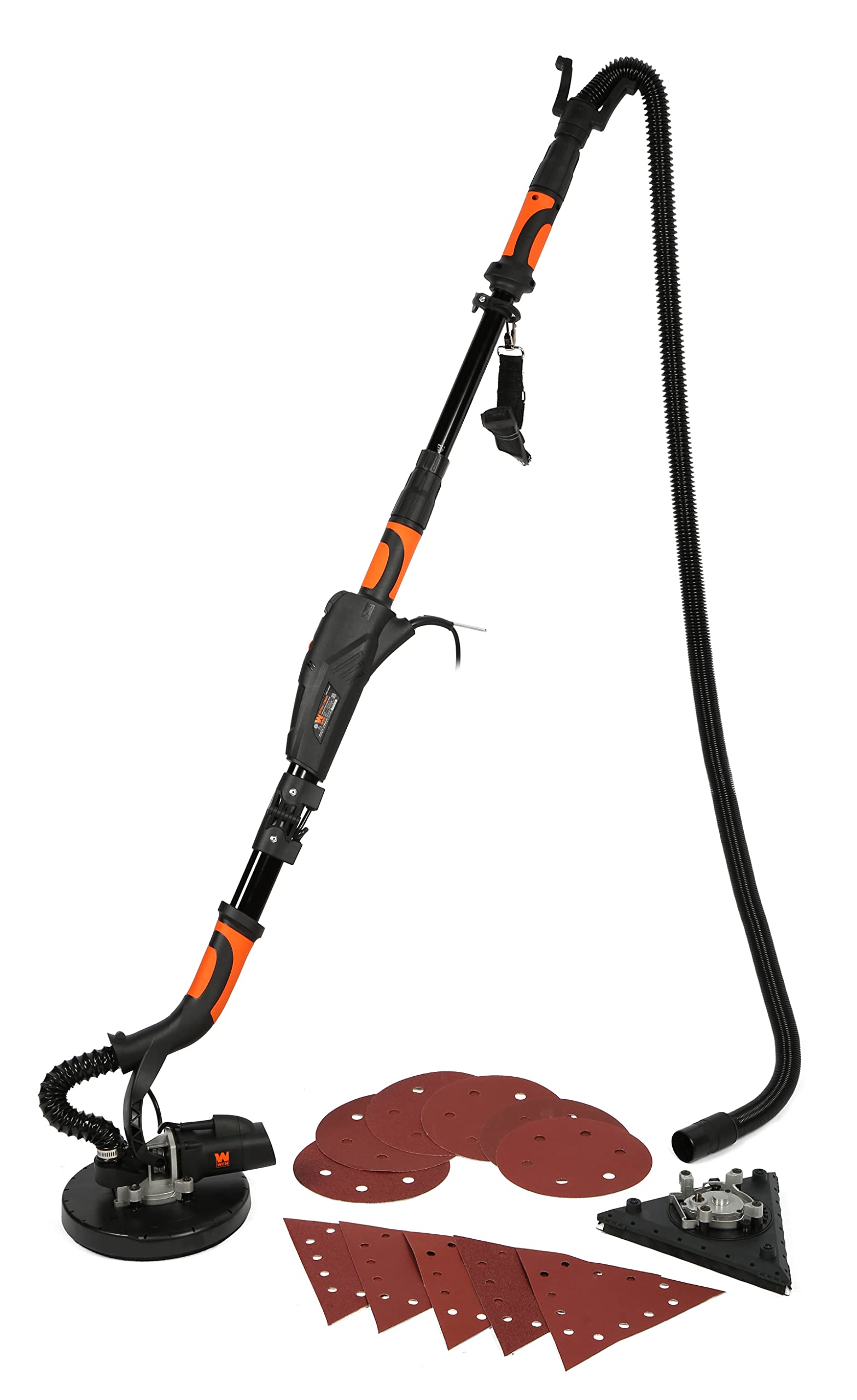 WEN Cordless Drywall Sander, Brushless with Variable Speed, 20V Max 5.0 Ah Battery and Charger (20409)